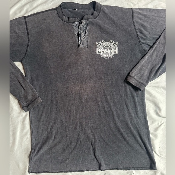 Vintage Harley-Davidson Charcoal Tee with Eagle Graphic - Picture 3 of 10